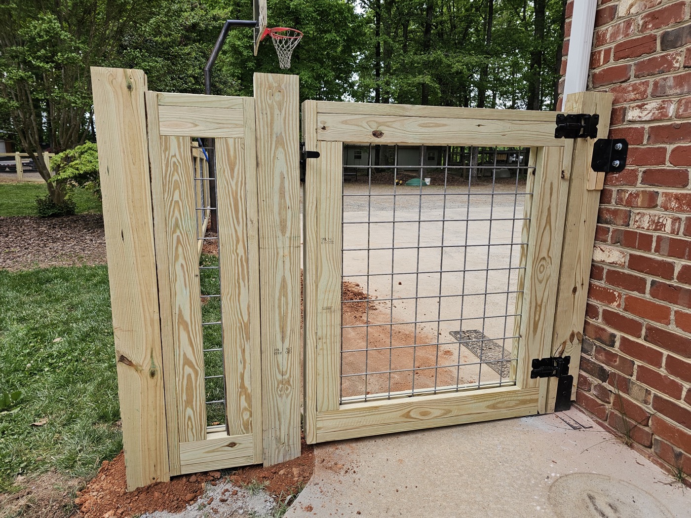 Walk gate installation