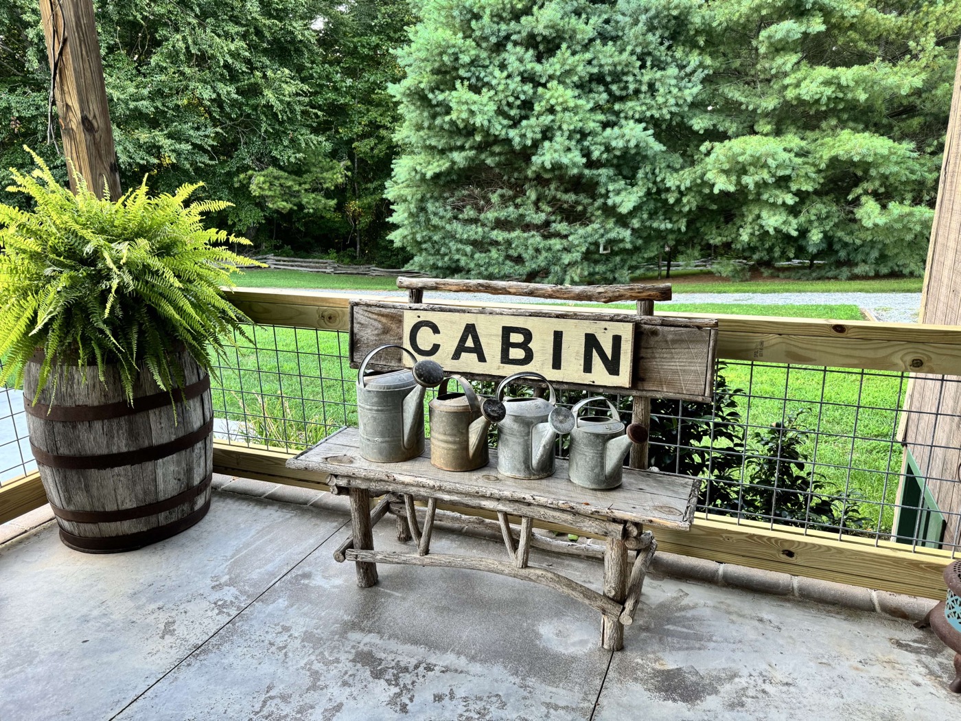 Deck panel railing